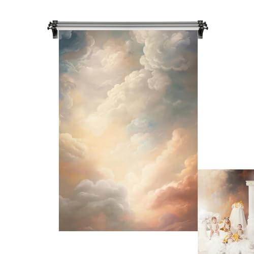 Kate 8x10ft/2.5x3m Colorful Cloud Backdrop for Photography Texture Photoshoot Background Photo Video Studio Props - size: 8x10ft