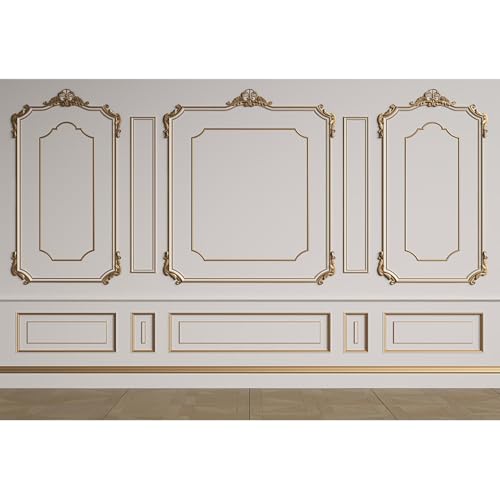 5x3ft Vintage Beige Wall Backdrop for Party Golden Wall Texture Paris Palace Castle Wall Photography Background Wedding Ceremony Happy Birthday Baby Shower Decorations Photo Booth Prop - color: beige, size: 5x3ft