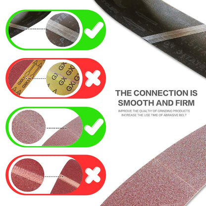 "TPmax 4x24 Inch 80 Grit Sanding Belt – Premium Aluminum Oxide, 12 Pack"